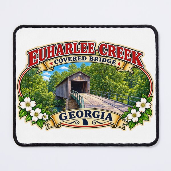 Item preview, Euharlee Creek Covered Bridge sticker designed and sold by gotucoveredart.