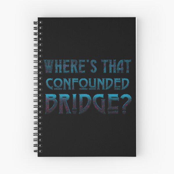 Item preview, Confounded Bridge Quote Typography-46 designed and sold by NiamhSmithCute.