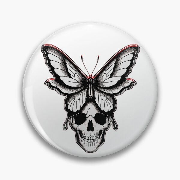 Item preview, Gothic Moth Skull Dark Tattoo designed and sold by say_li03.