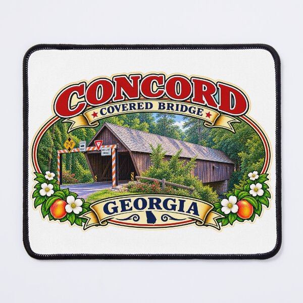 Item preview, Concord Covered Bridge sticker designed and sold by gotucoveredart.