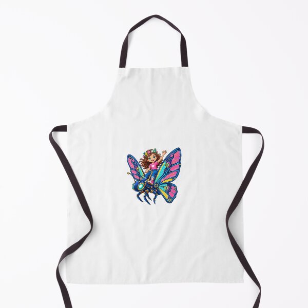 Item preview, Cute Girl Riding a Futuristic Robotic Butterfly designed and sold by Nubian Style.