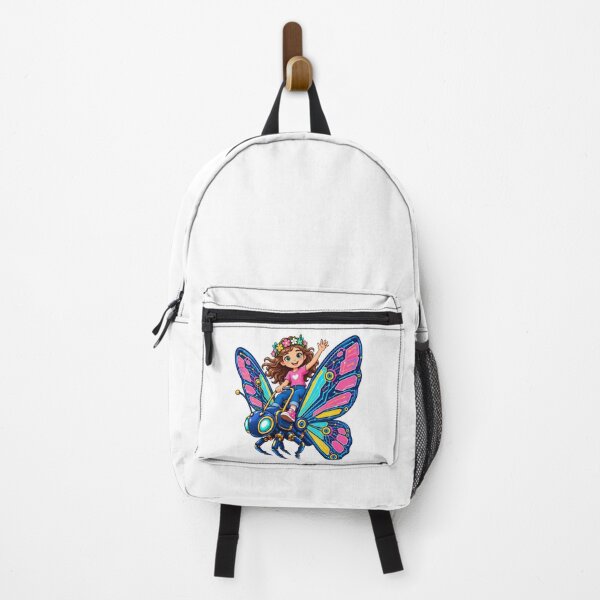 Item preview, Cute Girl Riding a Futuristic Robotic Butterfly designed and sold by Nubian Style.