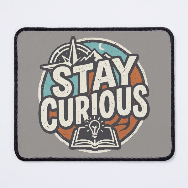 Item preview, Stay Curious Vintage Adventure Compass Lightbulb Book designed and sold by Amir Faysal.