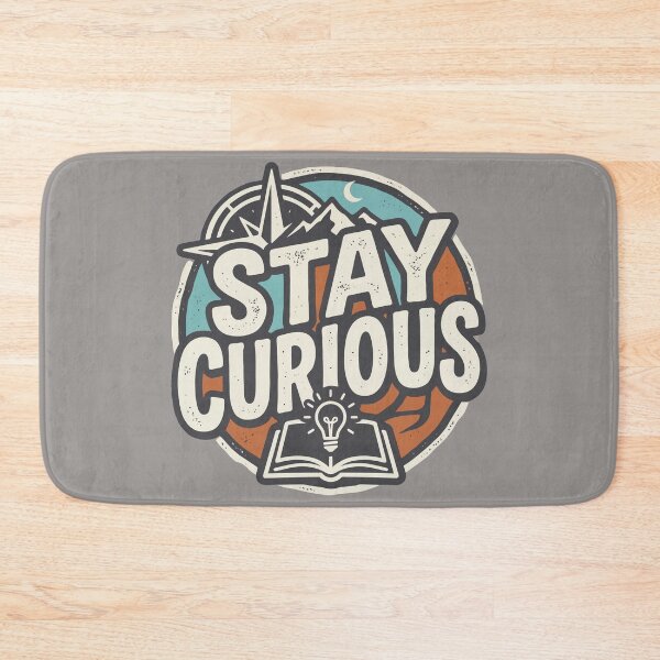 Item preview, Stay Curious Vintage Adventure Compass Lightbulb Book designed and sold by Amir Faysal.