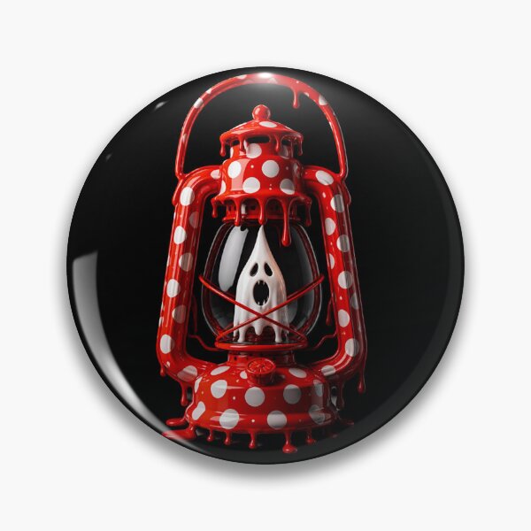 Item preview, Melting Polka Dot Ghost Lantern Spooky Lamp designed and sold by YourColorsWall.