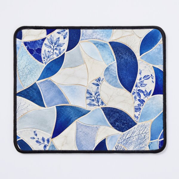 Item preview, Blue & White Mosaic Phone Case – Luxury Modern Geometric Design designed and sold by Nara8.