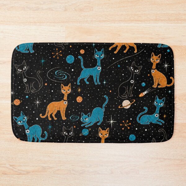 Item preview, MCM Atomic Cats in Space designed and sold by cbfineart.