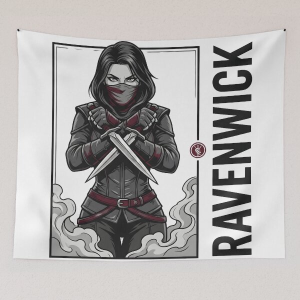 Item preview, Mystic Assassin Warrior | Dark Fantasy Ninja Warrior designed and sold by StickerNestYou.