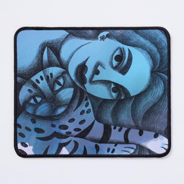 Item preview, Girl and her cat designed and sold by Myrarte.