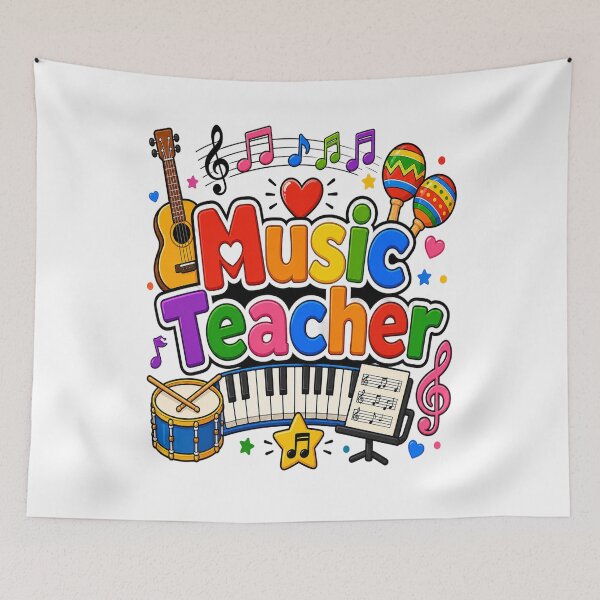 Item preview, Music Teacher Cute Kawaii Musical Instruments Back to School designed and sold by shemodas.