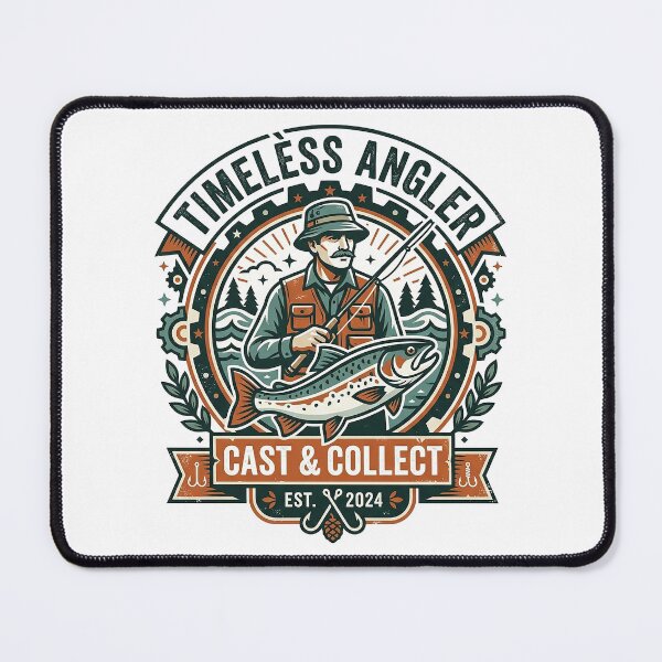 Item preview, Timeless Angler Vintage Fishing Badge – Cast & Collect Retro Fisherman designed and sold by cannsuh.