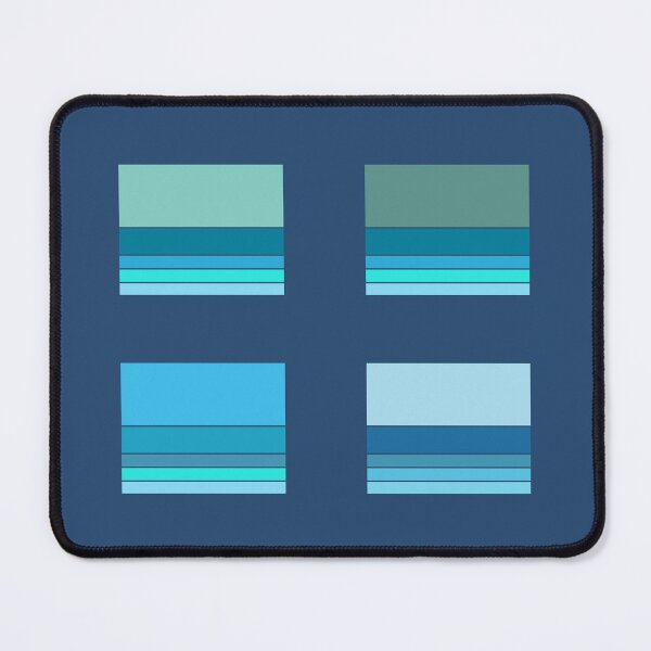 Item preview, Coastal Colors Stripes in Rectangles x 4 Rectangles designed and sold by Beachy.