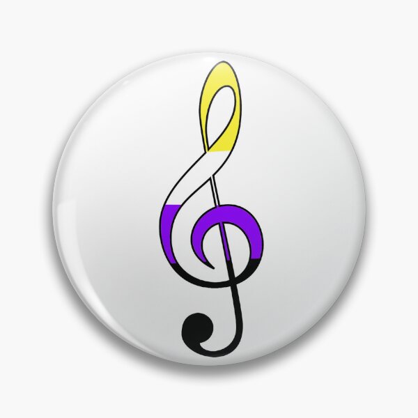 Item preview, Treble Clef - Non-Binary designed and sold by TheReedRoom.