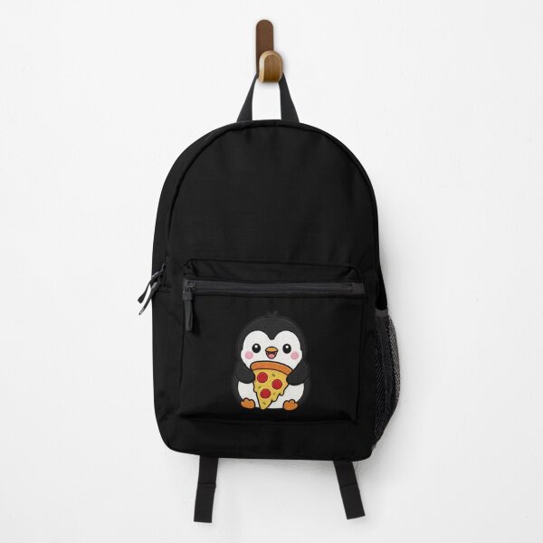 Item preview, Chubby Penguin Holding Pizza Kawaii Embroidery Patch designed and sold by ColorSplash123.
