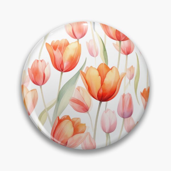 Item preview, Soft Watercolor Tulip Pattern designed and sold by NNhu.