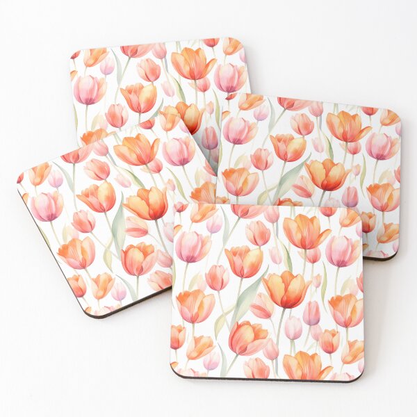 Item preview, Soft Watercolor Tulip Pattern designed and sold by NNhu.