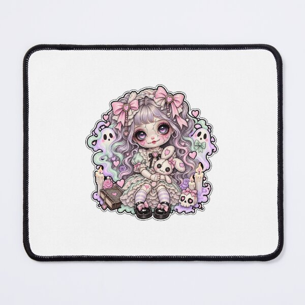 Item preview, Sweetly Haunted Doll | Creepy Cute Porcelain Doll Pastel Gothic Art designed and sold by DmaarGroup.