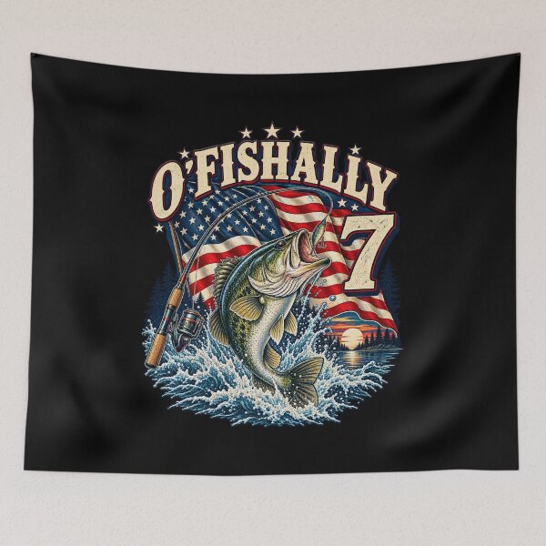 Item preview, O'fishally 7 Years Old Fishing 7th Birthday Boys Kids T-Shirt | Funny Fisherman Birthday Graphic Gift designed and sold by Trendably.