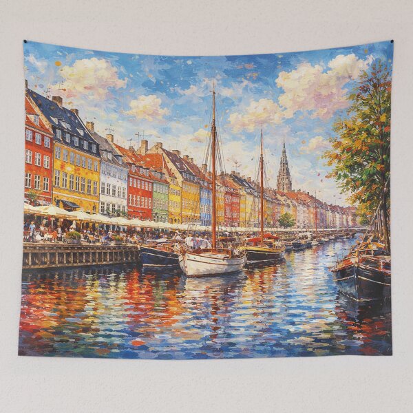 Item preview, A Painting of Copenhagen, the Capital of Denmark – A Beautiful European City. designed and sold by GalleryKauffeld.