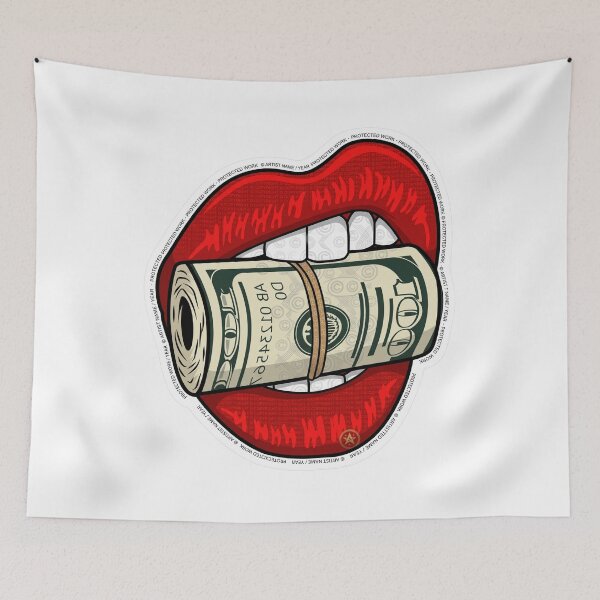 Item preview, Money Lips – Cash Money Dollar Bill Pop Art Design designed and sold by MAStrends.