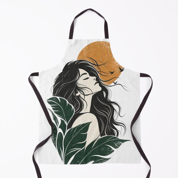 Item preview, Serenity in Nature | Modern Boho Female Illustration designed and sold by littlepiptales.