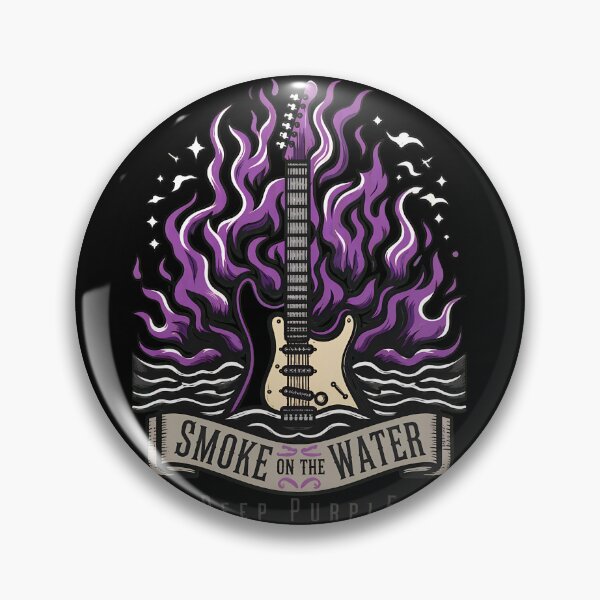 Item preview, Deep Purple Smoke on the Water Guitar Flame -3 designed and sold by NiamhSmithCute.