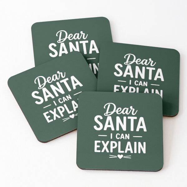 Item preview, Christmas Dear Santa I Can Explain – Festive Holiday Art designed and sold by Tklezardesigns.