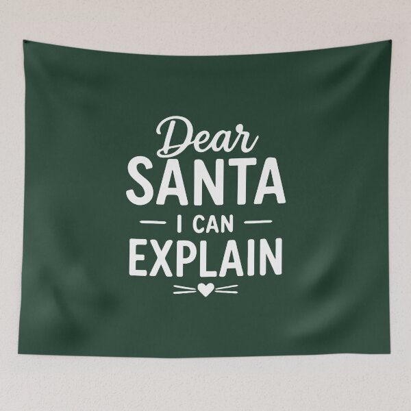 Item preview, Christmas Dear Santa I Can Explain – Festive Holiday Art designed and sold by Tklezardesigns.