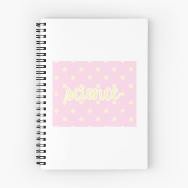 Item preview, science folder label bashful polka dot designed and sold by pinkandpreppyschoolsupplies.