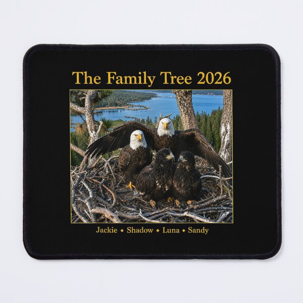 Item preview, Jackie and Shadow Bald Eagle Family Tree designed and sold by Vectraxos.