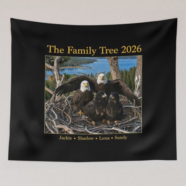 Item preview, Jackie and Shadow Bald Eagle Family Tree designed and sold by Vectraxos.