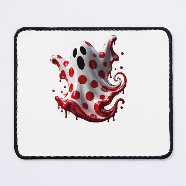 Item preview, Melting Polka Dot Ghost Spooky Halloween Ghoul designed and sold by YourColorsWall.