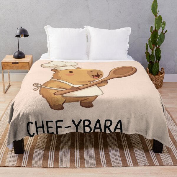 Item preview, Chef-ybara Cute Chef Capybara Wooden Spoon Baking designed and sold by Amir Faysal.