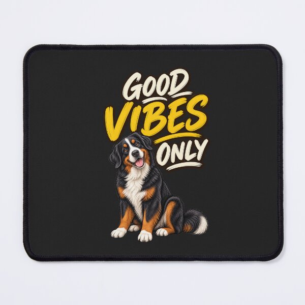 Item preview, Good Vibes Only Bernese Mountain Dog Funny Dog Lover Design designed and sold by AdicretorDesign.