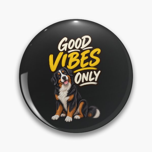 Item preview, Good Vibes Only Bernese Mountain Dog Funny Dog Lover Design designed and sold by AdicretorDesign.