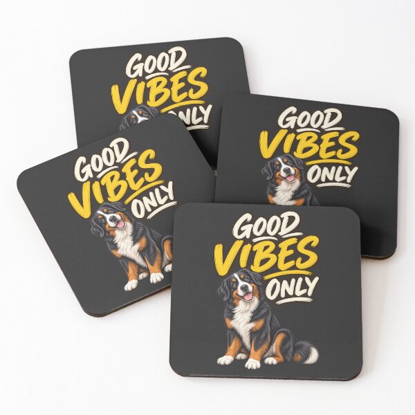 Item preview, Good Vibes Only Bernese Mountain Dog Funny Dog Lover Design designed and sold by AdicretorDesign.
