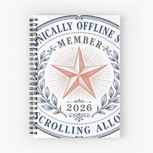 Item preview, Chronically Offline Society Member Vintage Seal designed and sold by Art&Fun.
