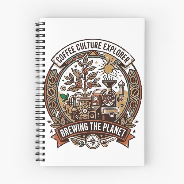 Item preview, Coffee Culture Explorer – Retro Botanical Coffee Roaster Brewing The Planet designed and sold by cannsuh.