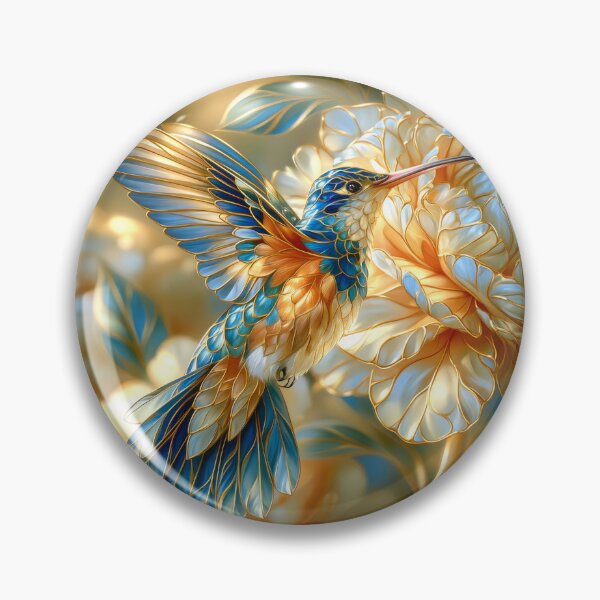 Item preview, Hummingbird and Flowers Art designed and sold by MargaretWiktor.