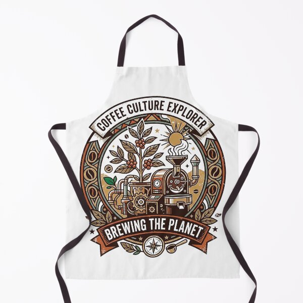 Item preview, Coffee Culture Explorer – Retro Botanical Coffee Roaster Brewing The Planet designed and sold by cannsuh.