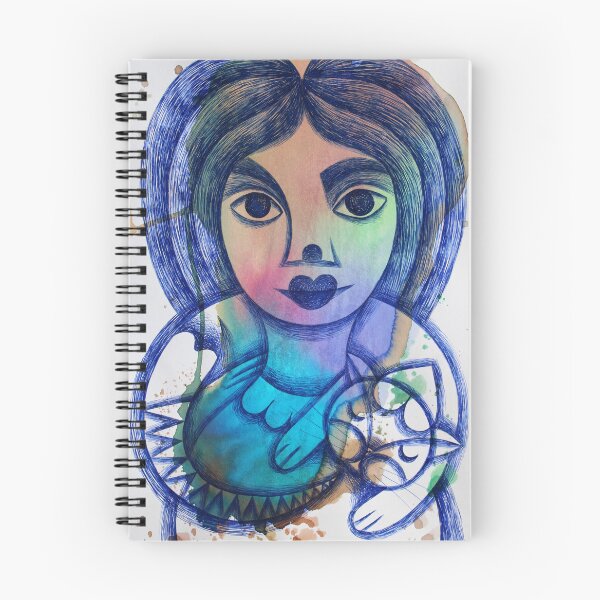 Item preview, Girl with cat designed and sold by Myrarte.