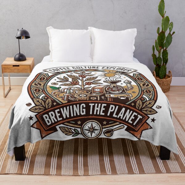 Item preview, Coffee Culture Explorer – Retro Botanical Coffee Roaster Brewing The Planet designed and sold by cannsuh.
