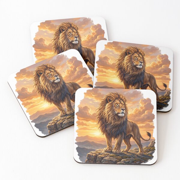 Item preview, Majestic Lion Above The Mountains designed and sold by Origamoart.