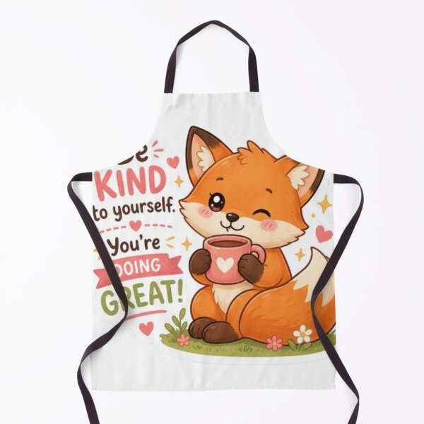 Item preview, Cute Kawaii Fox Be Kind to Yourself Sticker designed and sold by Vegasstickers.
