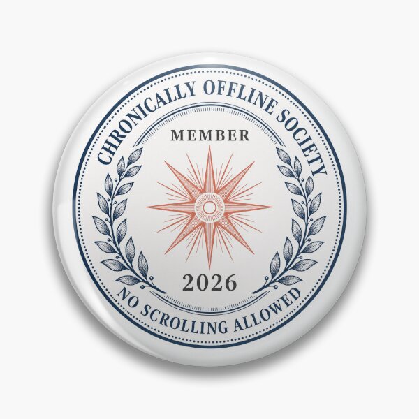Item preview, Chronically Offline Society — No Scrolling Allowed designed and sold by Art&Fun.