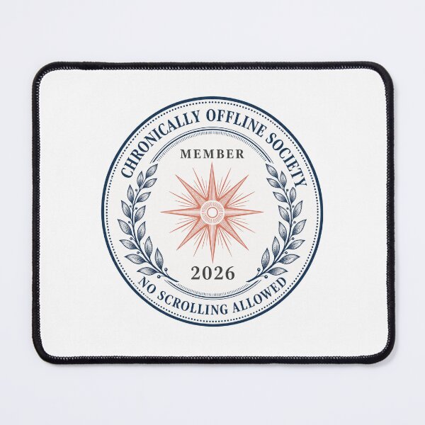 Item preview, Chronically Offline Society — No Scrolling Allowed designed and sold by Art&Fun.
