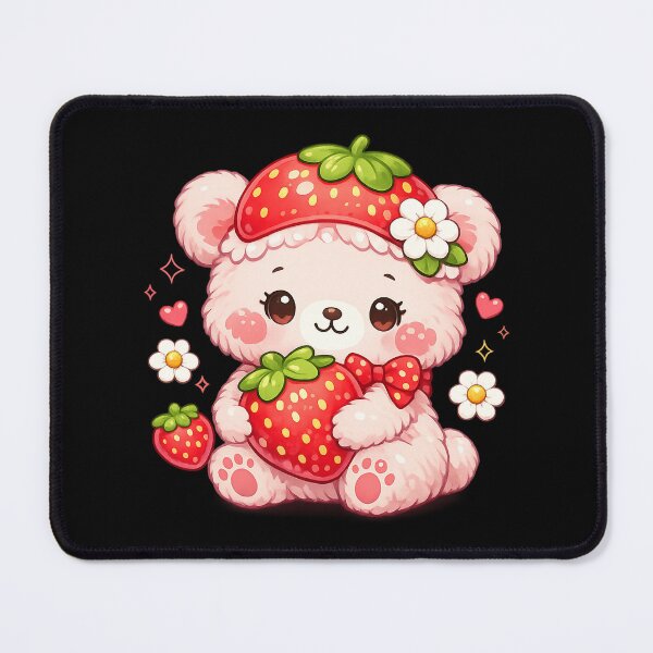 Item preview, Cute Strawberry Pink Bear designed and sold by YnMstudio25.