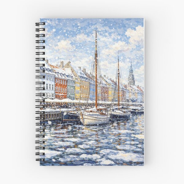 Item preview, Copenhagen in Denmark painting – a winter scene in this beautiful European city. designed and sold by GalleryKauffeld.