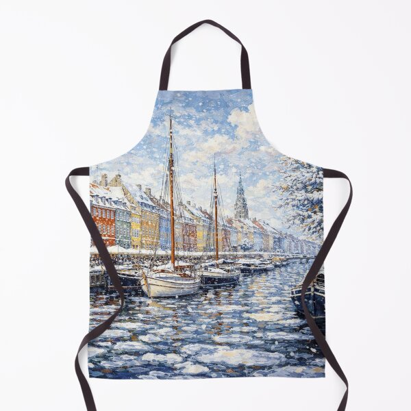 Item preview, Copenhagen in Denmark painting – a winter scene in this beautiful European city. designed and sold by GalleryKauffeld.