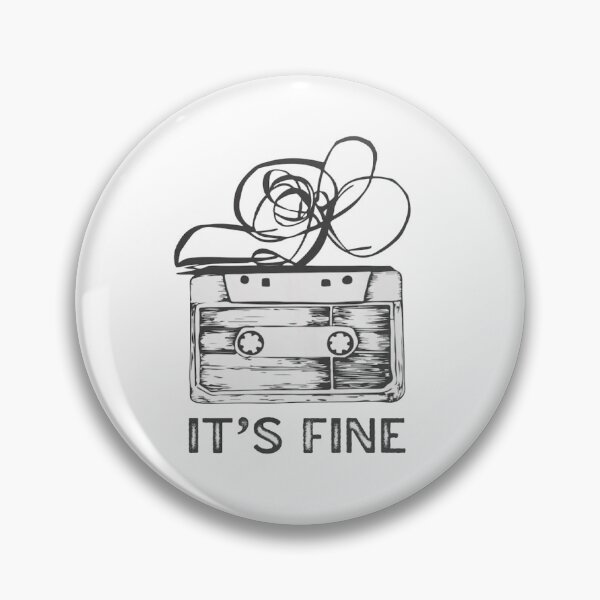Item preview, It’s Fine Retro Cassette Tape | 80s 90s Nostalgia designed and sold by roartusa.